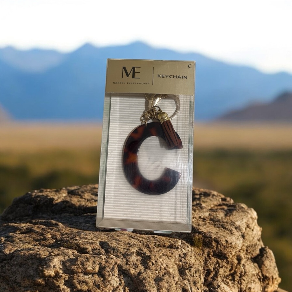 Expressions Brown Tortoise Keychain